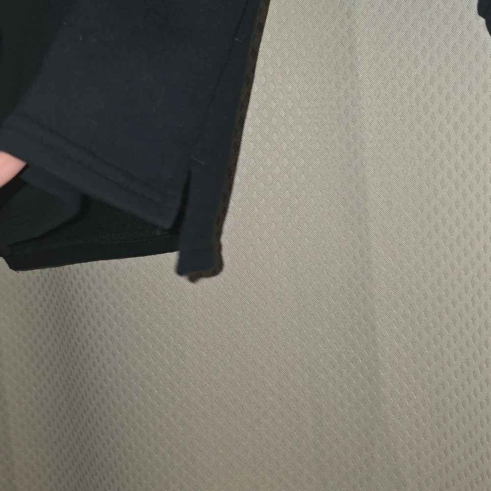 Carter's Black Zip-Up Sweater with Tan Collar
